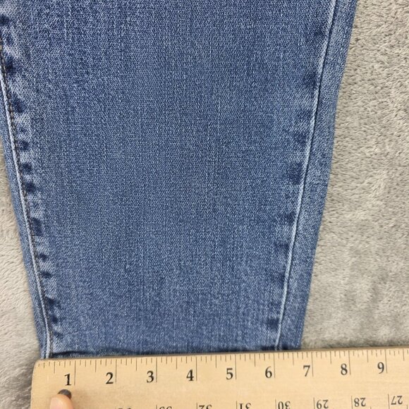 Old Navy Workwear Jeans Womens 4 Blue Curvy Sky-Hi Straight High Rise Utility - Picture 8 of 14